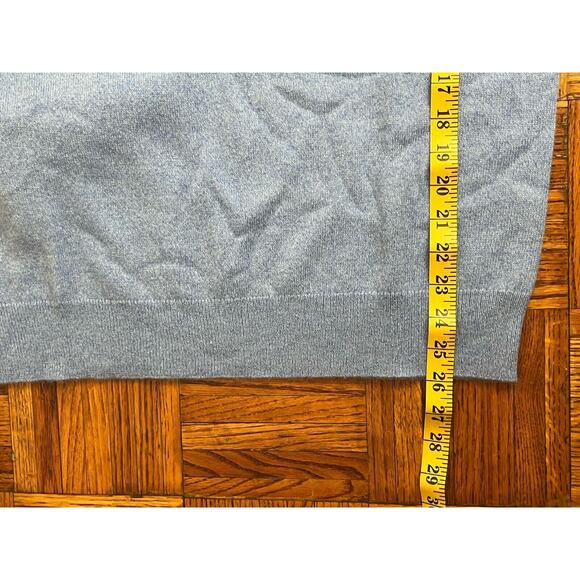 New Bloomingdale Sweater Mens Large Pullover Cashmere Light Blue L NWT $228 - Picture 7 of 7